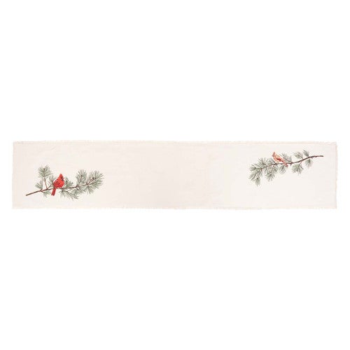 Cardinal Perch Table Runner