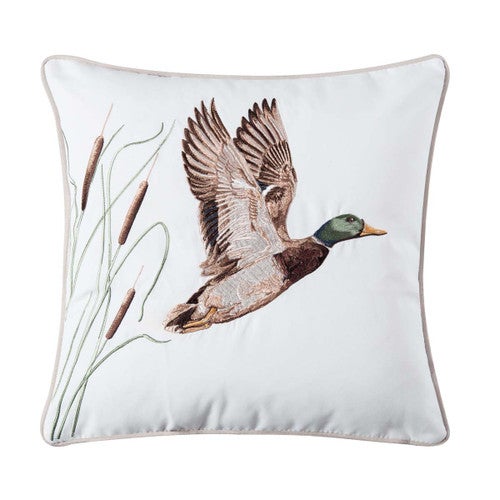 Mallard Takeoff Indoor/Outdoor Pillow