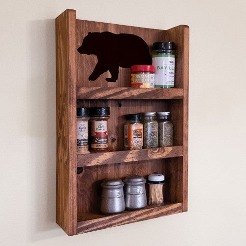 Rustic Spice Rack