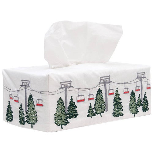 Ski Lift Cotton Tissue Box Covers
