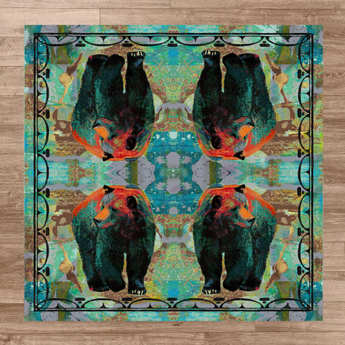 Bear Walking Rug - 8 Ft. Square