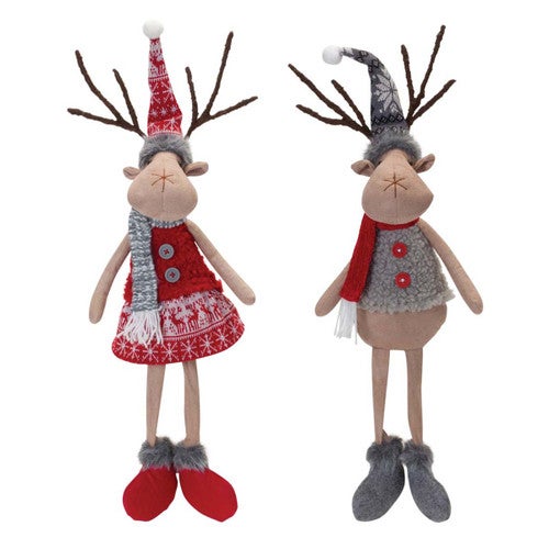 Reindeer Shelf Sitters - Set of 2
