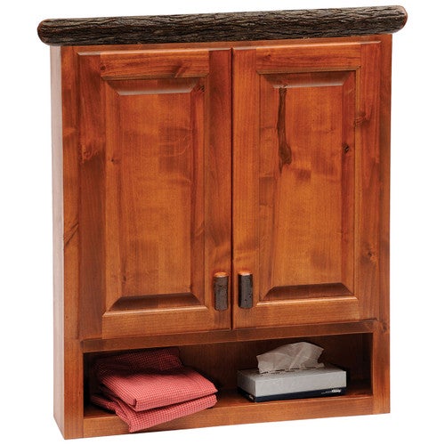 Hickory Log Toilet Topper Cabinet