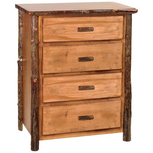Hickory 4 Drawer Chest