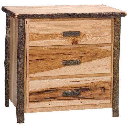 Hickory 3 Drawer Chest