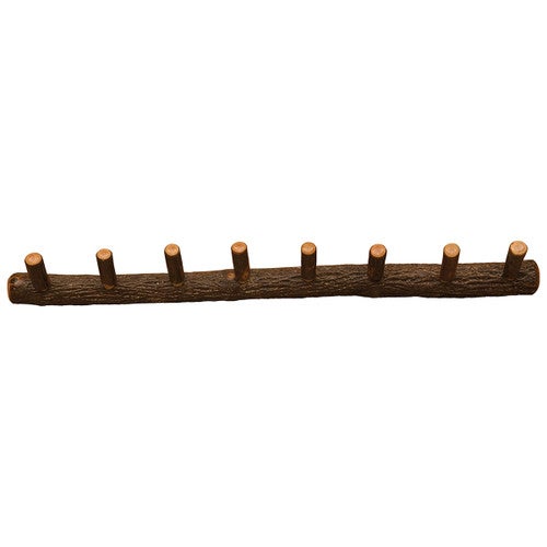 Hickory Log Wall Coat Rack - 48 Inch