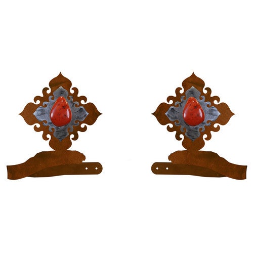 Red Jasper Stone Tie Backs - Set of 2 - OVERSTOCK