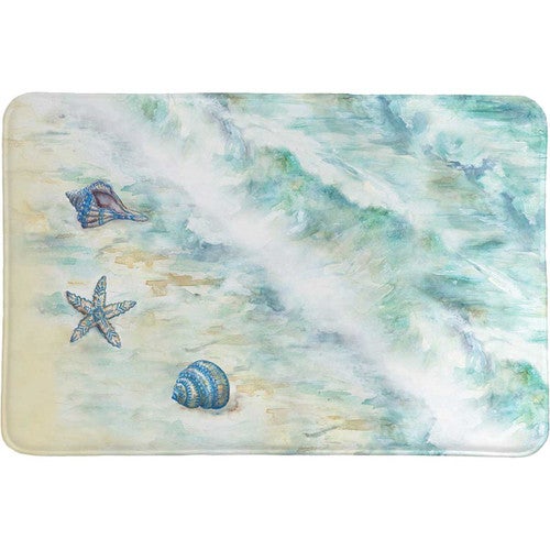 Beach Treasures Memory Foam Rug - OVERSTOCK
