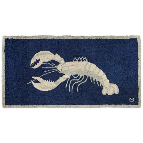 Alabaster Lobster Hooked Wool Accent Rug - OVERSTOCK