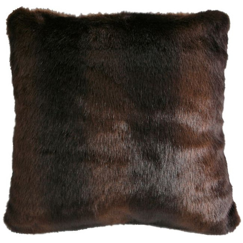 Brown Bear Faux Fur Pillow