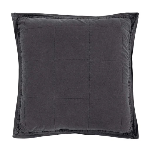 Charcoal Euro Sham - OVERSTOCK