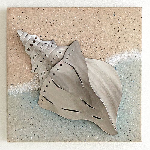 Conch Sea Treasure Metal Wall Art - OVERSTOCK
