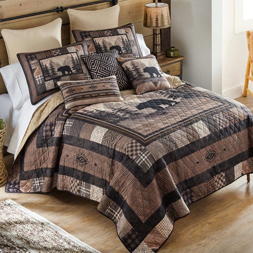 Mistwood Bear Quilt Bedding Collection