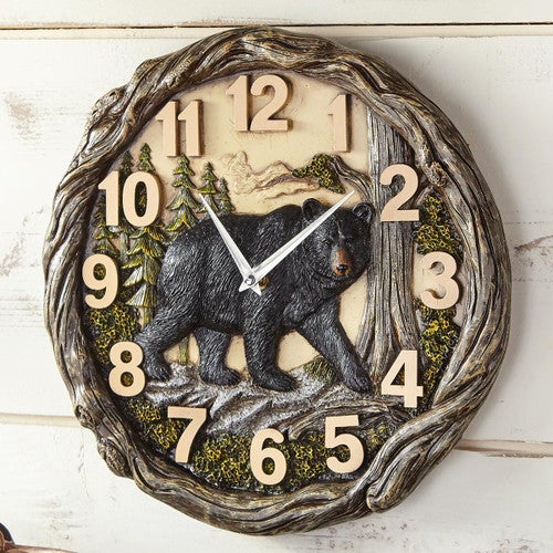 Bear Forest Wall Clock