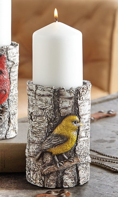 Birchwood Goldfinch Candle Holder