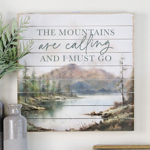 Mountain Escape Pallet Wall Art