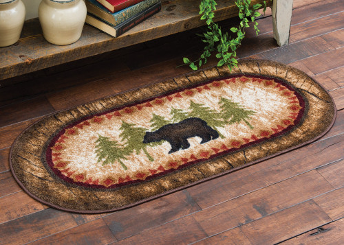 Birch Bear Oval Rug