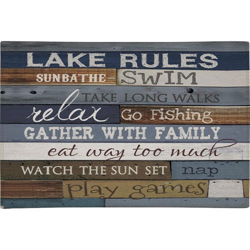 Lake Lessons Chenille Rug Collection