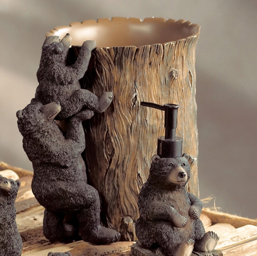 Black Bear Lodge Waste Basket