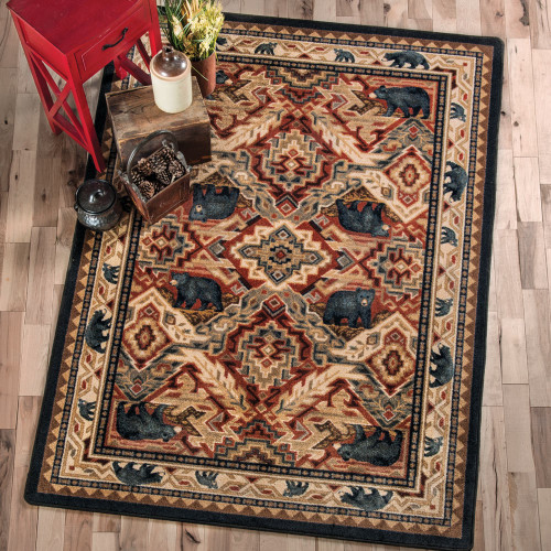 Black Bear Manor Rug - 4 x 5