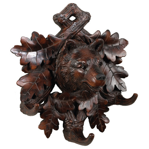 Black Forest Bear Three Hook Coat Rack