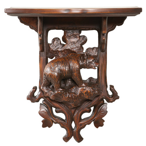 Black Forest Bear Wall Shelf