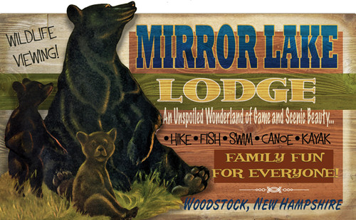 Black Bear Lodge Sign