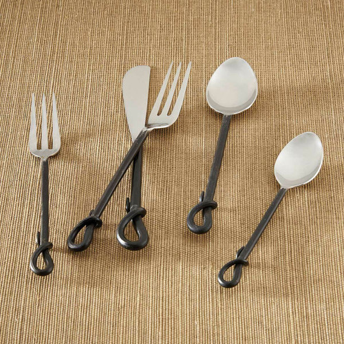 Blacksmith Loop 5 Piece Flatware Set