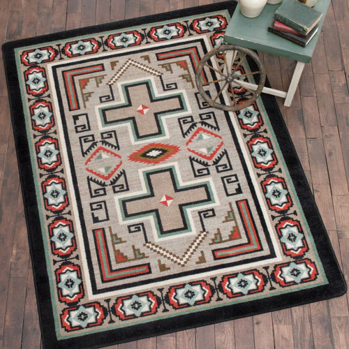 Blue Canyon Southwestern Rug - 8 Ft. Round