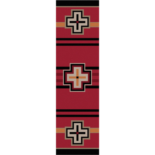 Bounty Red Southwestern Rug - 2 x 8
