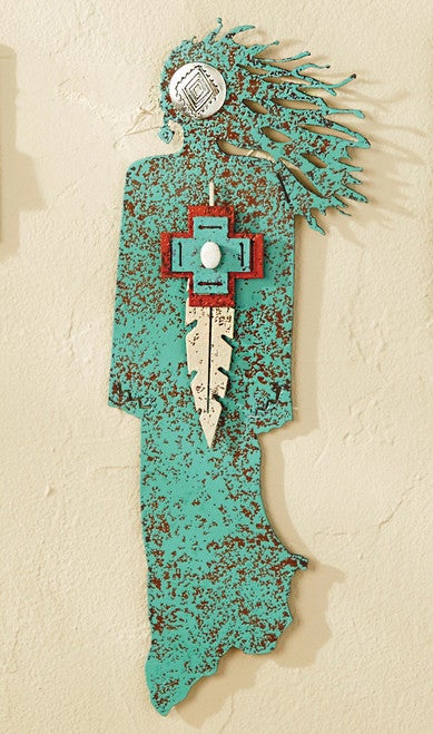 Brave Hearted Turquoise Spirit Woman Wall Art - OUT OF STOCK