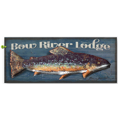 Brookie Personalized Metal and Wood Wall Hanging