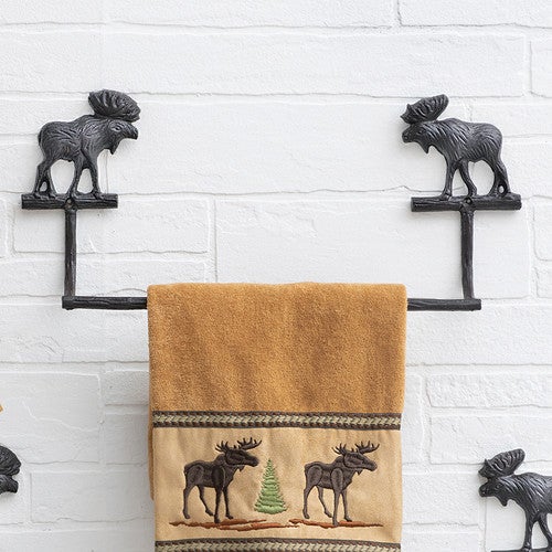 Brown Moose Towel Bar - 16 Inch