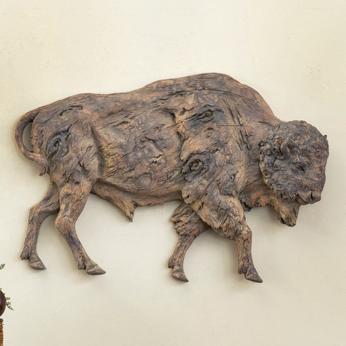 Buffalo Roam Wall Sculptures (3pc)
