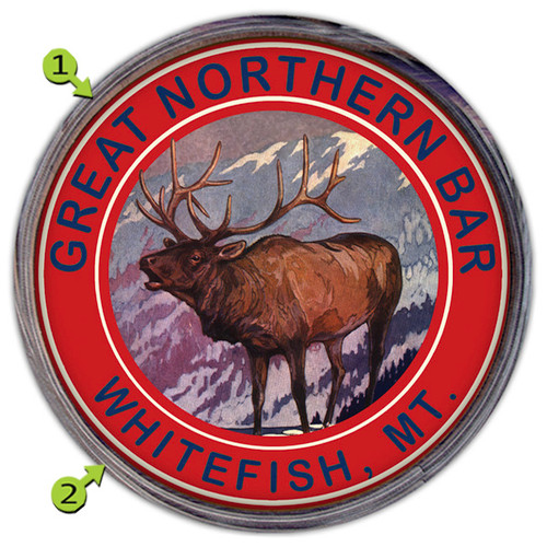 Bull Elk Personalized Barrel End