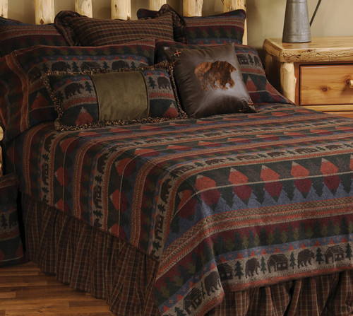 Cabin Bear Bedspread - Twin