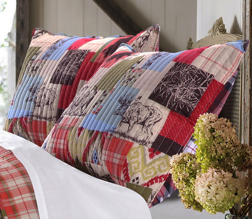 Cabin Collage Standard Sham