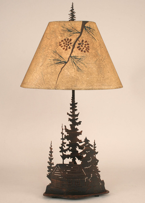 Cabin Metal Art Table Lamp - Large