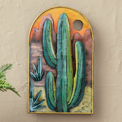 Cactus Ridge Metal Wall Art