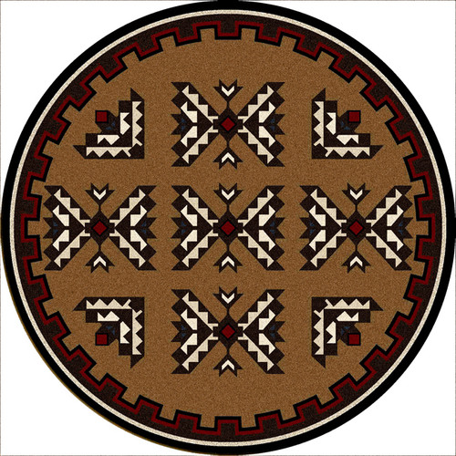 Cami Blanket Southwestern Rug - 8 Foot Round