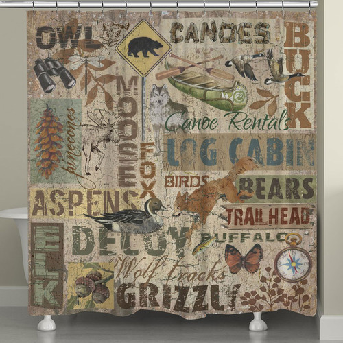 Camp Life Shower Curtain