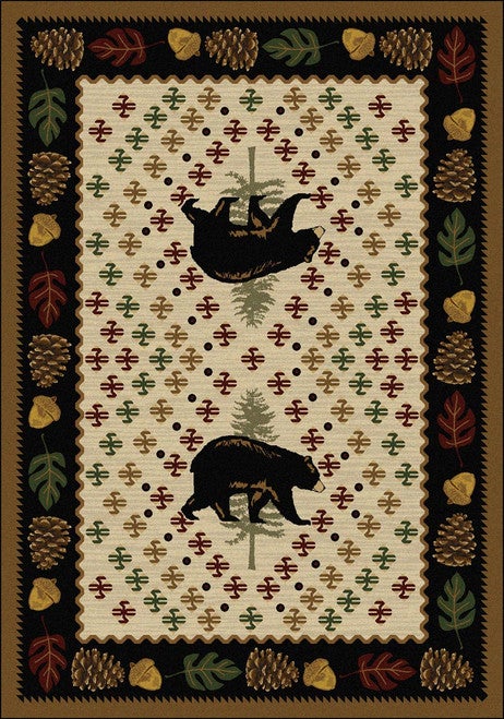 Bear Patchwork Natural Rug Collection