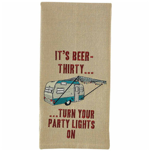 Camper Beer Embroidered Dishtowels - Set of 6 - OUT OF STOCK UNTIL 06/18/2025