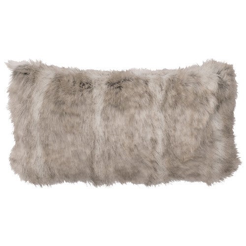 Canadian Stone Fox Fur Pillow - 14 x 26
