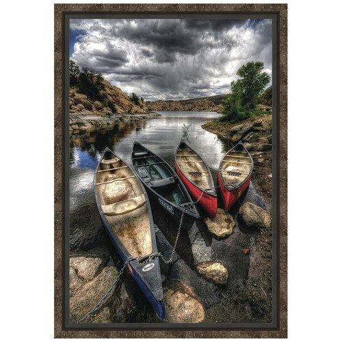 Canoe Break Framed Canvas