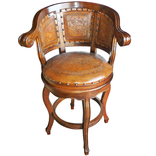 Cardenal Swivel Barstool with Back - Moose