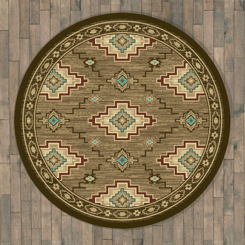 Cedar Creek Lodge Rug - 8 Ft. Round