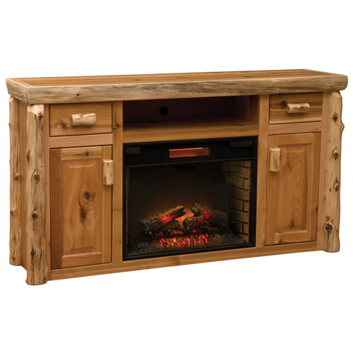 Cedar Fireplace/Entertainment Center