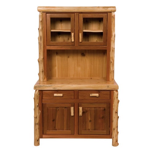 Cedar Log Buffet & Hutch - 48 Inch
