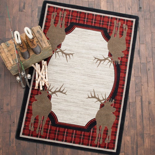 Plaid Elk Rug Collection